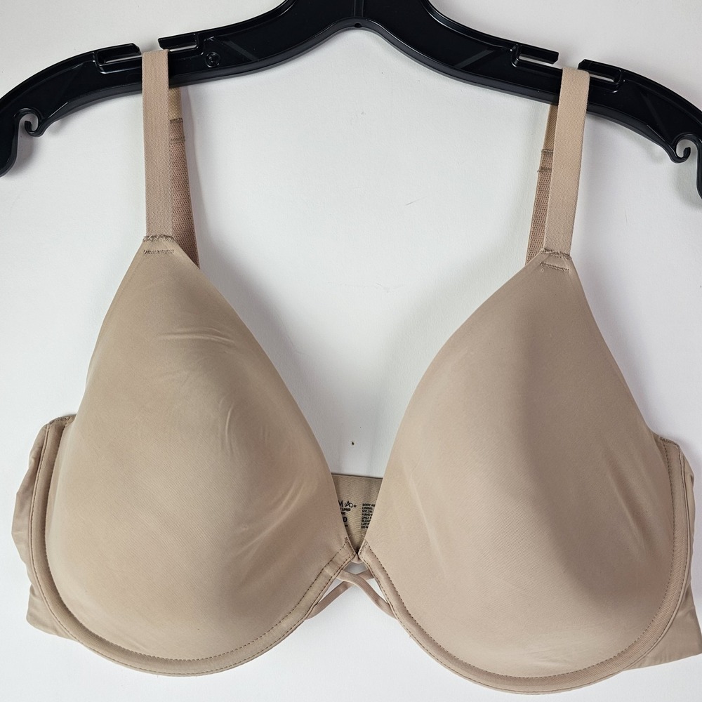 Soma Womens 38DD Beige Smooth Lightly Lined Plunge T-Shirt Bra‎ Everyday Comfort